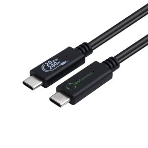 Microconnect ECO-USB3.2CC1 USB-kábel USB 3.2 Gen 2x2 1 m USB C Fekete 145301533 - Adatkábel