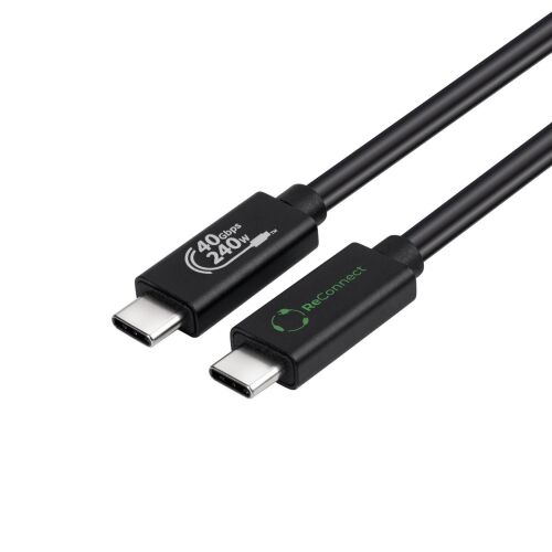 MicroConnect ReConnect (GRS) USB4 Gen 3x2 kábel, 0,5m 145301537