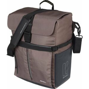 Basil Move Commuter kerékpártáska, MIK kampókkal, 15L, Vízálló, Barna (NEW 2025)