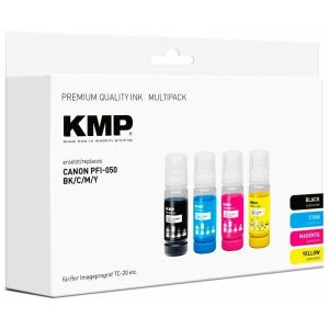 KMP Patrone Canon PFI050 MultiPack B/C/M/Y kompatibilis 145302237 - Nyomtató kellék