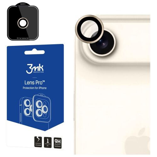 3mk Lencsevédő Pro Apple iPhone 17 Titán Arany 148976706 - Kijelzővédő fólia