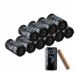 STARCHBAG Komposztálható BIOszemetes zsákok 1 tekercs x 15db, sz. fekete