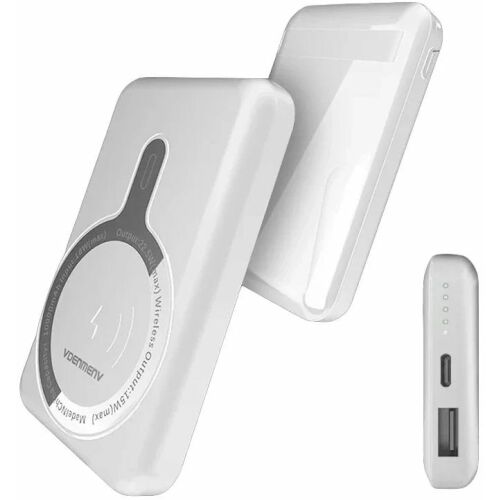 DENMEN 10000mAh MagSafe vezeték nélküli Power Bank USB és Type-C portokkal - Külső akkumulátor és powerbank
