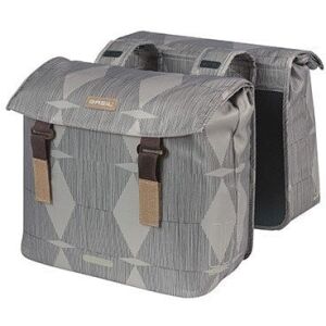 Csomagtartó táska BASIL ELEGANCE DOUBLE PANNIER BAG 40-49 Universal Bridge System, vízálló chateau taupe (ÚJ) 145302643 - Kerékpáros táska
