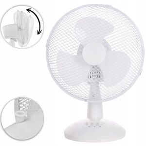 ASZTALI VENTILÁTOR 30CM FEHÉR
