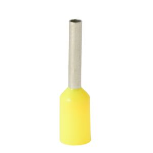 Szigetelt hüvelyvég HI 1,5/10-s sárga (100 db) Al/Cu