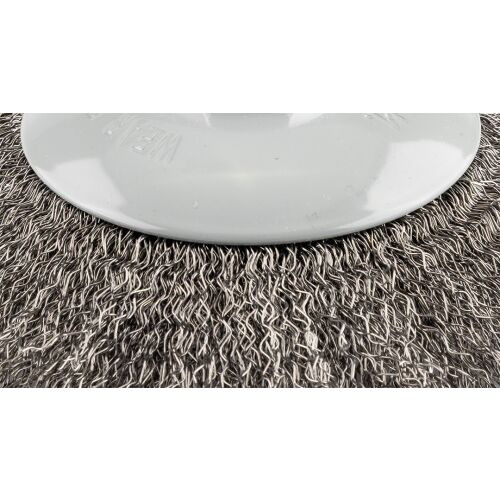 Kefeletlen kefelőkorong 125 mm, hullámos drót, acél, M14 145303351