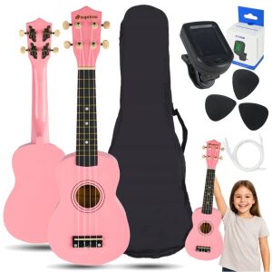 SUPRIMO UK21 SET PK szoprán ukulele 21"" rózsaszín