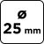 Betonfúró SDS Plus dupla spirál 25 x 260 mm 145303596