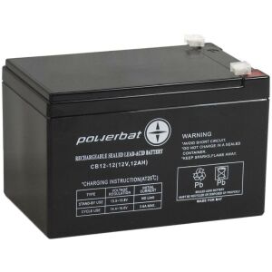 AGM akkumulátor POWERBAT CB 12V 12Ah 145303649 - Elem & akkumulátor