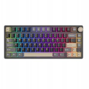 Royal Kludge RK R75 RGB Phantom mechaninė klaviatūra | 75%, Hot-swap, Sidabrinis jungikliai, US