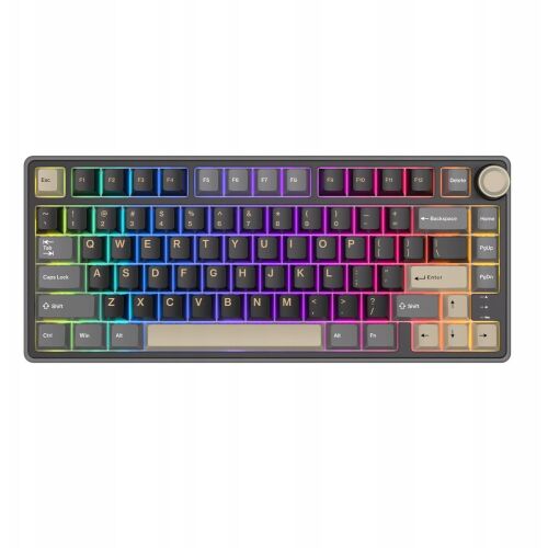 Royal Kludge RK R75 RGB Phantom mechaninė klaviatūra | 75%, Hot-swap, Sidabrinis jungikliai, US 145303699