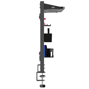 Asztalfiók választófal / szervező Ergo Office, max. terhelés 10kg, fehér és parafa tábla, szélesség 1250mm, fekete, ER-300 B