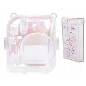 2 az 1 készlet Fuji Instax Mini 12 tok fóliája fényes/átlátszó fényképtartó doboz 145304689 - Fényképezőgép táska & tok