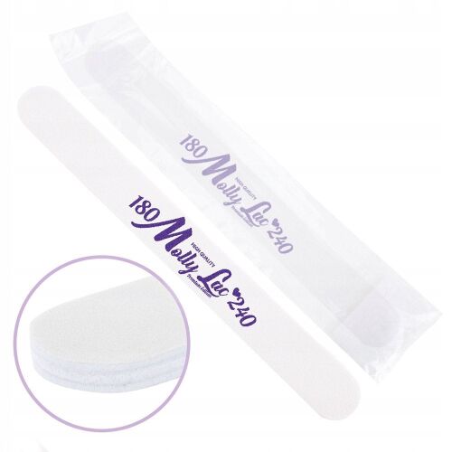 MOLLYLAC_Kétszélű körömléc egyenes fehér középső 180/240 145304728