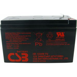 Gél akkumulátor CSB HRL1234WF2 12V 9Ah Long Life (8l) 145305016 - Elem & akkumulátor