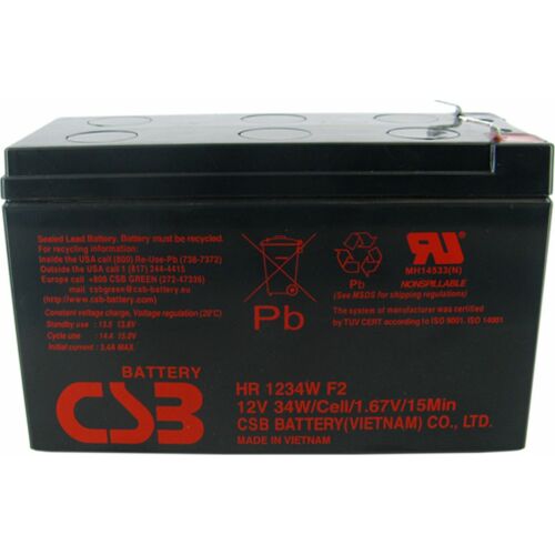 Gél akkumulátor CSB HRL1234WF2 12V 9Ah Long Life (8l) 145305016