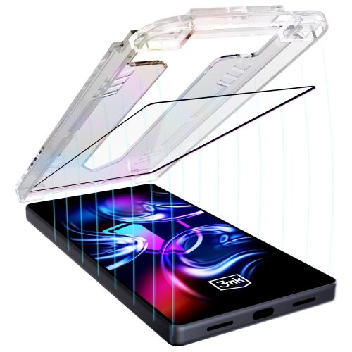 3MK HardGlass Max edzett üveg Samsung Galaxy A26 5G-hez alkalmazóval 145305215 - Kijelzővédő fólia