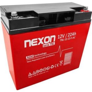 Nexon AGM 12V 22Ah Long Life (12l) zsíradós akkumulátor - mély kisütésre és ciklikus működésre 145305504 - Akkumulátor