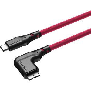 Ednet USB kábel Mathorn MTC-231M 2m 10Gbps USB CA - MicroB 90° lila fotókábel 145306574 - Adatkábel