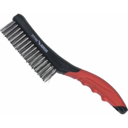 Dedra Drótkefe 4 soros, rozsdamentes, 260mm, kétanyag markolat 145307074