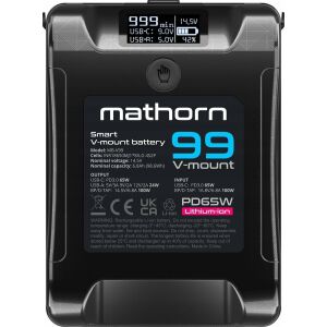 Akumulátor Canyon Bateria Mathorn MB-V99 6800mAh PD65W OLED USB-C 99Wh V-mount