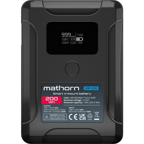 Canyon Bateria Akkumulátor Mathorn MB-V200 14000mAh PD65W OLED USB-C 200Wh V-mount 145307629
