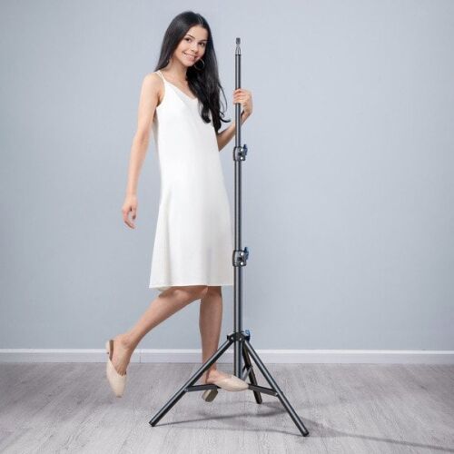 Háromlábú állvány Wozinsky WRLD-00Y1S állvány tartós szénacél állvány 1.7m matt - fekete 145307634