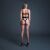 Leg Avenue Crave Me Fekete Vinyl és Hálós Body - Hátulnézet