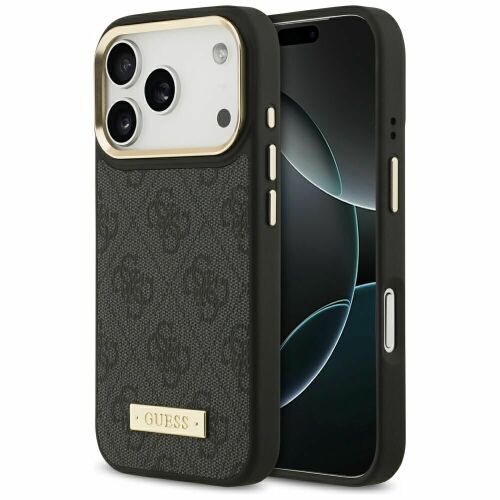 Guess 4G Logo Plate MagSafe tok iPhone 17 Pro fekete 166201341 - Műszaki cikk és elektronika
