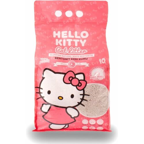 Helló Kitty, bentonit macskaalom, babapúder 10L 145308013 - Állattartás