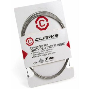 Reguláris sztyc CLARKS DROPPER WIRE DIE DRAWN, 3000mm x 0.88mm, Rozhúzott ultrasima rozsdamentes acél (ÚJ 2025) 145308149 - Kerékpár bowden