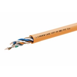 Lanview Cat5e U-UTP Hálózati Kábel 4x2xAWG24 PVC narancssárga 305m 145308415 - UTP kábel