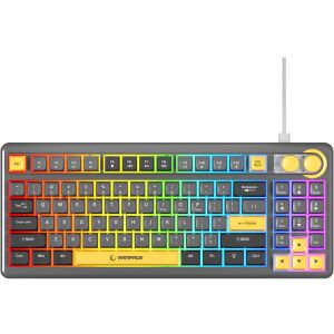 Rampage játékos billentyűzet CYCLONE KNOB RGB 90%