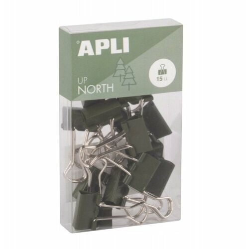 APLI Északi dokumentumklipje, 19mm, 15db, akasztós doboz, khaki 145308836