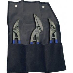 UN ZESTAW NOŻYC DO BLACHY ERDI, 3SZT. ETUI