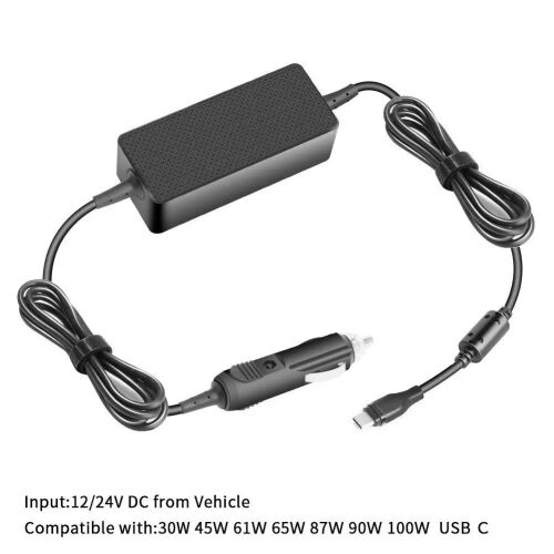 Încărcător Auto USB-C CoreParts 100W 5V2A-20V5A Port:USB-C Intrare: 12-24V 5A, Ieșire:5V3A ,9V3A ,12V3A, 15V3A, 20V5A Tip C, Certificate CE FCC EMC 145309138