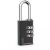 ALUMÍNIUM KÓDOS ZÁR SZÁMKÓDOS 3 TÁRCSÁS KAS S30 FEKETE 145309377