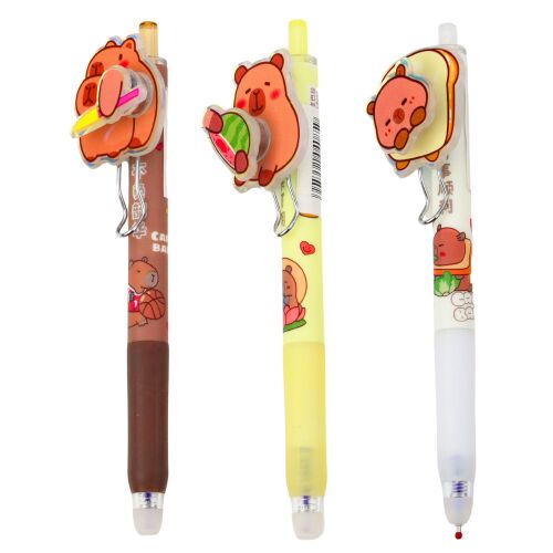 Gél toll Kapibara Forgó elemmel Kék tinta 14,5cm Mix 145309668