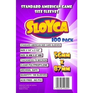 Koszulki Standard American 56x87mm (100szt) SLOYCA 145309812 - Gra karciana