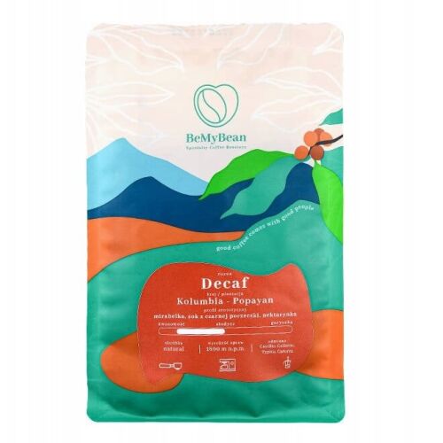 BeMyBean - koffeinmentes őrölt kávé Kolumbia Popayan Natural Sugarcane Espresso 250 g 145309952