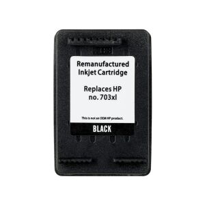 SUPERBULK Tintenpatrone für HP B-H703Bk Drucker (Ersatz für HP 703 CD887) Standard schwarz 145310127 - Bürotechnik