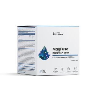 AURA HERBALS_MagFuse magnézium + cink étrend-kiegészítő 30x2,62g 145310443 - Szépség & Egészség
