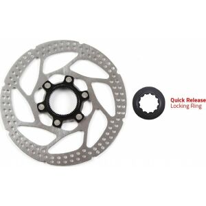 Clarks Féktárcsa CLARKS C-CL-160mm, Centerlock rögzítés, Quick Release zártárcsa, Ezüst