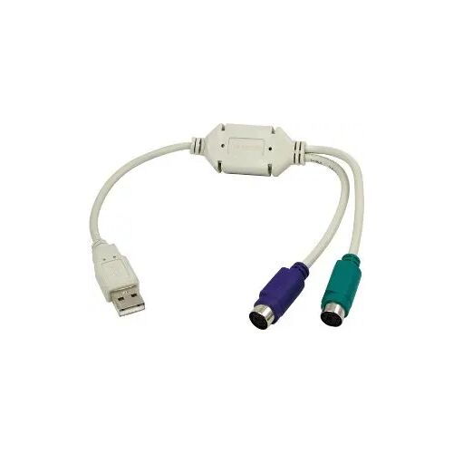 Adapter USB LogiLink USB - PS/2 x2 Biały  (AU0004A) 145310652