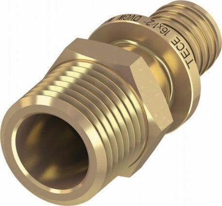 Racord cu filet exterior TECEflex, alama standard, 25 x FE 3/4&quot;