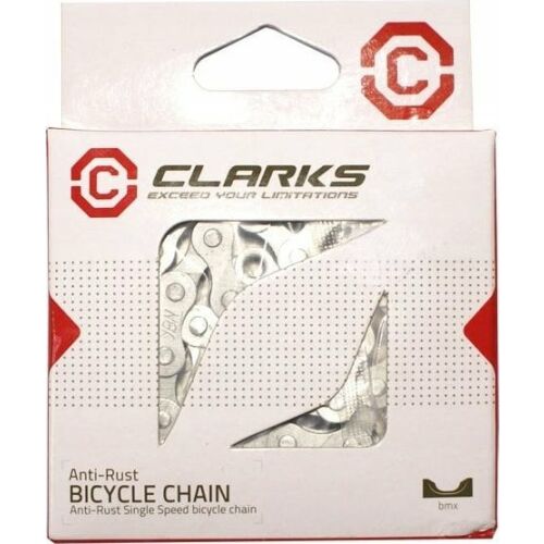 Clarks Bicikli lánc CLARKS C410AR, 1 sebességű, 112 szem, 1/2"x1/8", Kapocs, Rozsdamentes, Ezüst 145310738