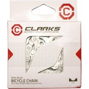 Clarks Łańcuch rowerowy CLARKS C410AR, 1-rzędowy Single Speed, 112 ogniw, 1/2"x1/8", Spinka, Antykorozyjny, Srebrny 145310738 - Napęd rowerowy