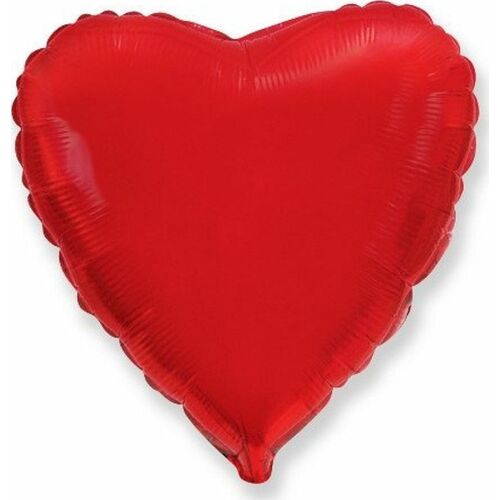 Flexmetal fóliás léggömb piros szív / 45 cm (18) B201500R 145310755