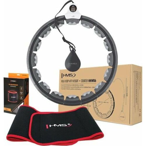 HMS HHW06 HULA HOP KÉSZLET BLACK GRAVITÁCIÓS LABDÁVAL ÉS SZÁMLÁLÓVAL HMS + BR163 ÖV 145310834